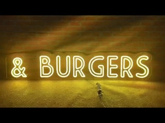 مقهى أو مطعم أو حانة مخصصة إشارة النيون LED داخلية الخارجية الديكور الأكريليك DC12V